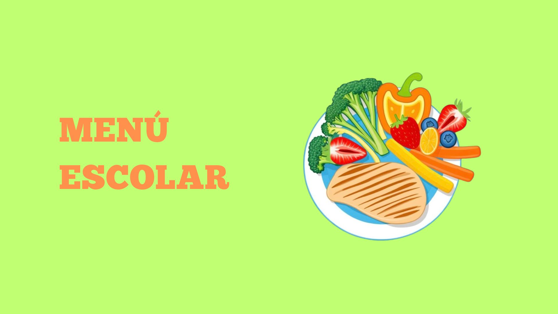 Menú escolar semanal